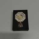 BOSHIYA Vintage Mechanical Pocket Watches for Men Luminous Steampunk Pocket Watch with Chain Black Skeleton Dial Roman Numberals Pocketwatch Gifts for Fathers Day