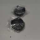 X AUTOHAUX 4 Pcs Universal 65mm OD 63mm ID 4 Clips Wheel Tyre Center Hub Caps Cover Black for Auto Vehicle