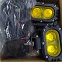 CO LIGHT LED Pod Spot Lights 2PCS 4 inch 96W LED Fog Lights for Truck Offroad Driving Lights SUV ATV Boat Motor Tractor Forklift 