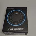 Bluetooth Speaker, Shower Speaker Stereo Sound, IPX7 Waterproof Speakers, Digital Display Portable Speaker with Suction Cup, LED Light, Small Wireless Speakers for Outdoor Party Beach Bathroom, Black