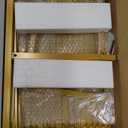 Wokceer Wedding Arch Backdrop Stand Square 6.6FTx6.6FT Gold Metal Balloon Arch Stand Garden Arbor Backdrop Frame for Wedding Birthday Party Baby Shower Photo Booth Background Decoration