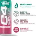 C4 Smart Energy Drink - Sugar Free Performance Fuel & Nootropic Brain Booster, Coffee Substitute or Alternative | Watermelon Burst 12 Oz - 12 Pack (EXP 08/31/26)