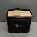 Outdoor Games Large Tower Stacking Game, 54 Wooden Blocks, Stack Up to 4 Ft Tall, Includes Carry Bag and Scoreboard, Backyard and Beach Lawn Yard Fun for Adults and Family (Natural)