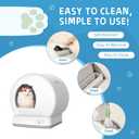 2 x 60 Count Cat Litter Box Liners Bag Compatible with Meo Want Self-cleaning Cat Litter Box MW-SC01 MW-SC02 MW-LR01, Leak-Proof Drawstring Bags - Heavy Duty Replacement Liners 18" x 12.6"