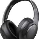 Hybrid Active Noise Cancelling Headphones, Wireless Bluetooth 5.4 Over Ear Headphones & Fast Charging, Hi-Res Audio, Deep Bass, Transparency Mode, 70h Playtime, Comfort for Travel/Office/Home (Black)