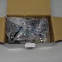 2 in Plate Caster Wheels - Heavy Duty with Brake 800LBS,Industrial Casters Set of 4,Locking,360 Swivel,No Noise Polyurethane Castors,Non Marking Blue Castor Wheels for Furniture,Carts,Cabinet,Table