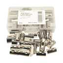 M6 T-Slot Nuts Spring-Loaded Roll-in for 3030 Aluminum Extrusion - 30 Pcs Carbon Steel Half Round T-Nuts Fasteners