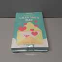 3 x 36 Pack Valentines Day Cards for Kids School  Adorable Die-Cut Animal & Food Classroom Valentines with Pink Envelopes & Stickers, 9 Cute Designs for Boys, Girls & Teachers