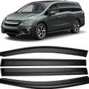 94203 4pcs Tape-on Side Window Visor Deflector Rain Guard Designed for 2011-2017 Honda Odyssey Windows Visor Shield Shade Smoke