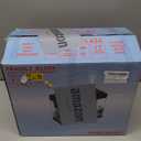 Smart Aquarium Fish Tank with Silent Water Pump, 2.4 Gallon Small Aquarium with Quick Start Kit, Temperature Display, Humidifier and RGB Lights, Perfect for Home, Office, and Decor (Black)