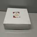 Rubtlamp 60PCS Christmas Plastic Plates, White Plastic Plates With Red and Green Christmas Tree, christmas Party Disposable Plate Include 30 Green Dinner Plate, 30 Red Salad Platos