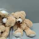 MaoGoLan 7Pcs Bulk Teddy Bears Stuffed Animals Baby Shower, Soft Small Stuffed Bears in Bulk, 13.5" Cuddly Mini Teddy Bears Centerpiece,Wedding,Party,Engagement (Tan)