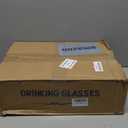 Crystal Drinking Glasses, Set of 8 Durable Glass Cups-4 Highball Glasses 15oz & 4 Rocks Glasses 12oz, Mojito Cups, Cocktail Glass, Bar Glassware Set for Cocktail, Beer, Whiskey (Large)