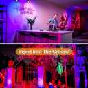 ZUCKEO 15W Christmas Outdoor Spot Lights RGB Color Changing Landscape Lights, 120V Waterproof LED Spotlight with Remote & Plug for Yard Garden Path House Halloween Decorations (1Pack)