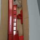 Adjustable Door Security Lock Bar, Commercial Shed Outswing Door Security Bar Fit for 32" to 42" Exterior Opening Door, Anti-Theft Barricade Lock for Jobsite Office, Warehouse, Trailer Door