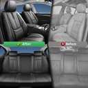 Fit K4 Car Seat Covers for Kia K4 2025 -Upgraded Premium Waterproof & Breathable Leather,Airbag Compatible,All-Weather Seat Cushion Protector,Full Set,Black