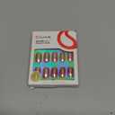 Curvlife Soft Gel Press On Nails Kit - Mirror-purple 30pcs Full Cover False Nail Tips with Trendy Designs, Reusable & Glue Included - Easy Application Nail Accessories for Women