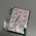 Feams for iPad (A16) 11th Generation 11 Inch Case 2025, iPad 10th Generation 10.9 Inch 2022, Slim Clear Back Cover with Pencil Holder & Auto Sleep, Pink Bow