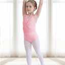 DAXIANG Mesh Front Dance Leotard for Girls Gymnastics Ballet Dress with Removable Tutu Skirt for Toddler Girl Kids 2-10 Years