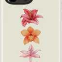 DEENAKIN for iPhone 15 Pro Max Case,Cute Floral,Trendy Preppy Y2K Designs | Compatible with Magsafe, Dual-Layer Hard Shell + Silicone, Slim Fit Phone Cover with Flower for Women Girls
