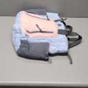 Puffer Tote Bag for Women, Lightweight Puffy Work Laptop Handbag Teacher Nurse Quilted School Daily Travel Gym Bag | Durable, with Zipper, 15.6" Laptop Sleeve, Large Tumbler Holder, Daily Carry On Bags, Comfy College Bags, Portable, Spacious (Blue-Pink-grey)