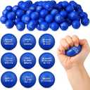Shappy 72 Pcs Inspirational Stress Relief Balls Motivational Stress Ball Encouraging PU Bulk Stress Balls for Adults Small Therapy Fidget Relief Toys for Valentines Gifts Fidget Anxiety(Blue)