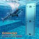 Remote Control Shark Toys High Simulation,Water Toys for Kids, High Simulation Shark for Pool & Bath, Ideal Gifts for Boys Ages 6+(Blue)