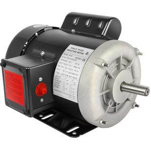 1 HP Electric Motor Farm Duty Single Phase Motor 1750RPM 115V/230V 56 Frame 13.6/6.8A, 5/8" Shaft Diamater, 1.88" Shaft Length, CW/CCW TEFC