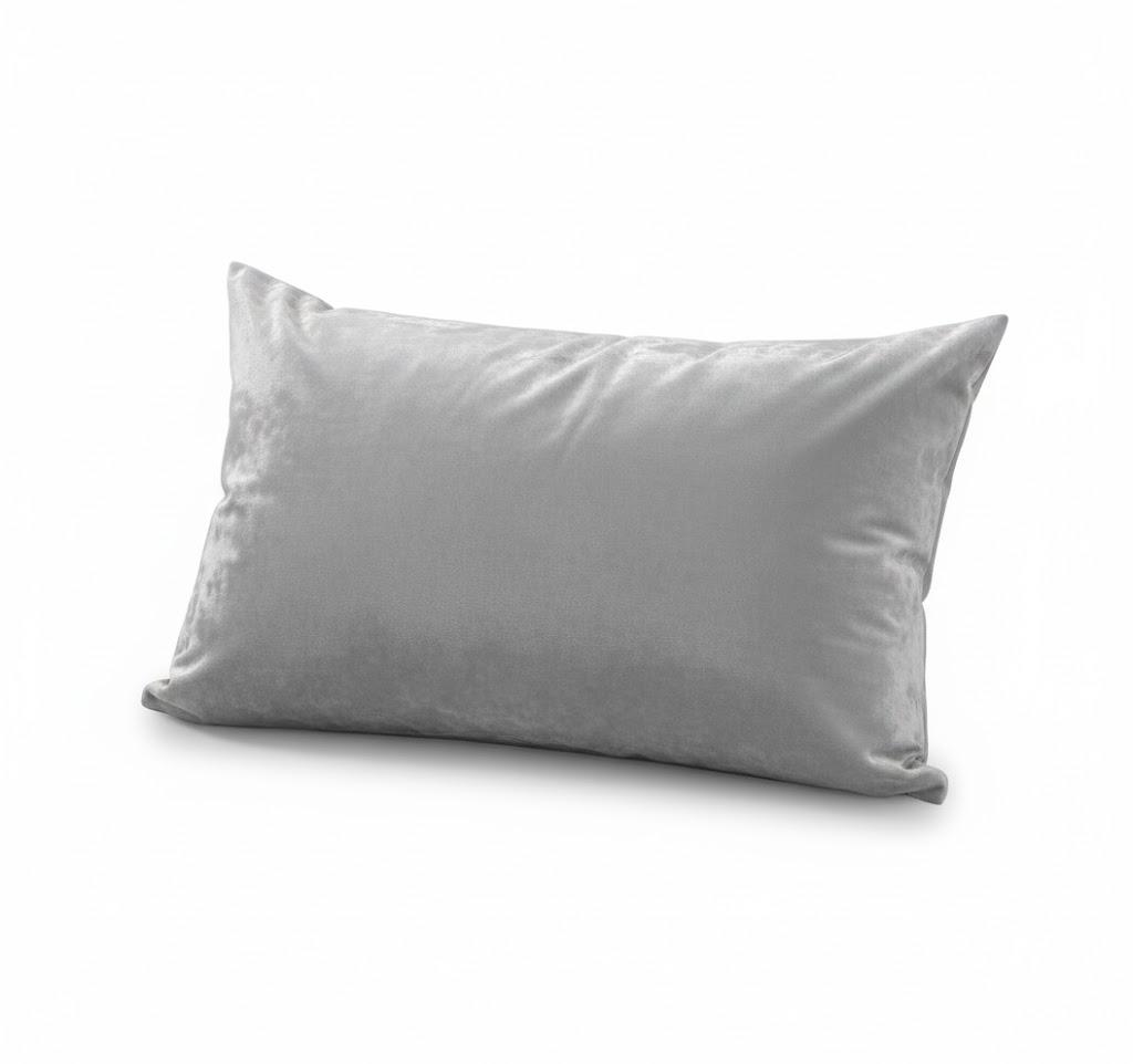 No Brand Pillow Cover Grey Long 18x52, 2 count