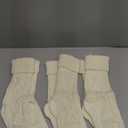 Fesciory Christmas Stockings, 6 Pack 18" Large Knit Stocking & Decor for Family Holiday Xmas Party Gift, Ivory White