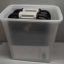 IRIS USA Dog Food Storage Container, 30 lbs & 11 lbs Combo, Cat Food Storage Container, Dog Treat Container, Airtight, Stackable, 2-Cup Scoop, Wheels, Easy Mobility, Black