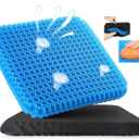 Gel Pressure Relief Cushion - 2024 New Cooling Gel Seat Cushion for Long Sitting, Gel Cushions Seat Pad for Office Chair Car Driver, Ergonomic Supportive Seat Cushion for Stadium (A 8.7*6.7*0.8 in)