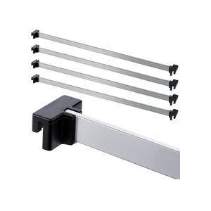 Epakh 8 Pieces Metal Hanging File Rail Clip File Divider Rail Clips 4 Pieces File Cabinet Rails for Hanging File Folder Frame for File Storage