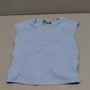 ABOCIW Women Twist Back Workout Top with Built in Bra Cap Sleeve Pilates Yoga Crop Top Athletic Gym Shirt, S