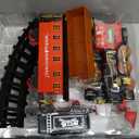 Electric Train Set for Kids Ages 4-8 | Train Set for Kids Ages 4-8 | Battery Powered Trains Sets with Lights & Sounds, Steam Locomotive Engine, Horses & Tracks - Classic Railway Toy Gift