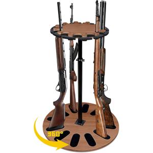 Montex Indoor Gun Racks,360 Degree Spinning Indoor Gun Rack for Rifles & Shotguns,Gun Holder up to 12 Guns,Floor Gun Rack Stand,Adjustable Height Rotating Gun Rack