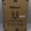 Baboni 3-Flap Pet Door for Wall, Steel Frame and Telescoping Tunnel, Aluminum Lock, Double Flap Dog Door and Cat Door, Strong and Durable (Pets Up to 100 Lb) -Large