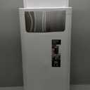 WanWanKa Trash Can with Lid, Large Tall 8 Gallon Commercial Trash Can, Plastic Waste Bin with Press top Lid, White Garbage Can Suitable for Kitchen, Bathroom, Bedroom, Living Room, Office