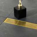 Neodrain 24" Linear Shower Drain, Gold 304 SS Bathroom Linear Drain,cUPC
Gold Shower Drain with Quadrato Grate& Adjustable Feet, Long Rectangle Shower Floor Drain in Bathroom, Balcony etc