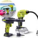 Sun Joe 24V-AJC-AJV-LTE 24V IONMAX High Volume Inflator & Portable Air Compressor Kit, w/ 2.0-Ah Battery + Charger, Storage Bag, 3 Inflation Adapters, and Nozzle Pin Attachments (Green)