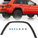 JOLONG Rear Right Fender Flare for Jeep Grand Cherokee 2011-2017 RH Wheel Arch Trim molding Textured Black Passenger Side 1 pcs