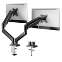 ErGear Dual Monitor Stand up to 32 inches Screen, Load-Bearing Max 22 lbs Each Arm, Adjustable Dual Monitor Mount, Sturdy Steel vesa Monitor Mount with Stable VESA 75x75 100x100mm