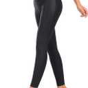 RUFIYO Faux Leather Leggings for Women High Waisted Leather Pants Pleather Leggings Brown (Black, XS)