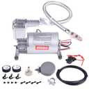 CNRAQR 150PSI Mini Air Ride Suspension Compressor/Heavy Duty Air Train Horn Compressors 1/4NPT 12V for Car Horns/Pneumatic Suspension Systems/Pneumatic Tools/Car Tires/Motorcycle Tires Portable