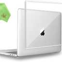 UESWILL Crystal Clear Glossy Hard Case Compatible with 2016-2019 Release MacBook Pro 15 inch with Touch Bar & USB-C, Model A1990 A1707, Clear