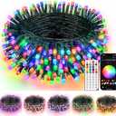 Smart Color Changing Christmas Lights, 66FT 200 LED RGB Christmas String Lights with App & Remote Control, Waterproof Christmas Tree Lights for Outdoor Indoor Party Decor