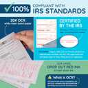 Blue Summit Blank W2 3 Up Tax Forms 2025, W2 Perforated Paper 500 Employee Sets, Ideal for E-Filing, Compatible with Quickbooks and Laser or Inkjet Printers, 500 Sheets