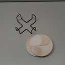 VEYRO Ceramic Coasters Set of 4  Absorbent Stone Drink Coasters with Holder, Non-Slip Cork Backing, Modern Marble Look Coasters for Coffee Table, Desk & Home Decor (Clay 2)