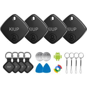 Air Tags for Android,Air Tags-4 Pack Android,2 Year Battery Life,Air Tracker Tags with 4 Case,Google Find Trackers for Google'S Find Hub App,IP65 Waterproof Luggage Tracker for Keys,Wallets,Suitcases