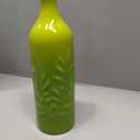 Sweejar Large Ceramic Olive Oil Dispenser Bottle, 24 Oz Relief Opaque Oil Cruet Protects Oil To Reduce Oxidation, Storage Vinegar, Soy Sauce, Coffee Syrup, Liquids, Set of 1 (Gradient Green)